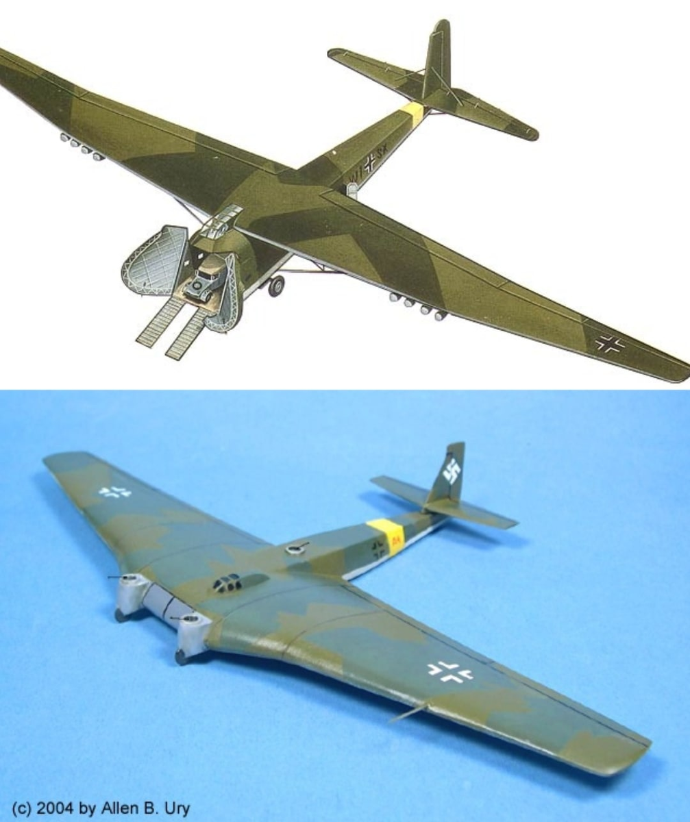 Me.321 и Ju.322 "Mammut" - тяжелые грузовые планеры. Для их буксировки и начал разрабатываться Bf.109Z.