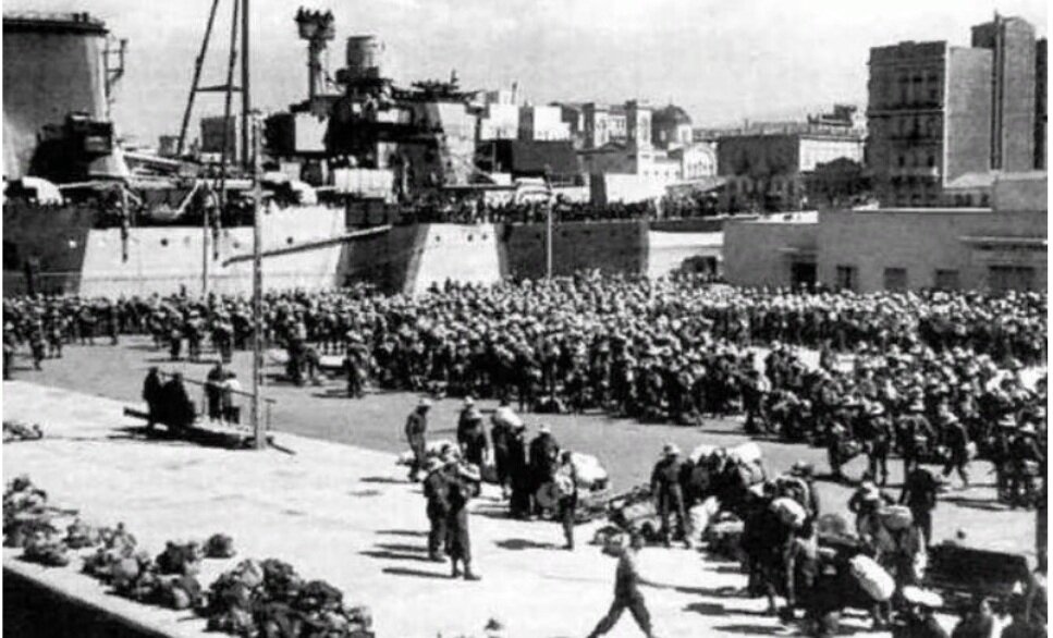 Британские войска эвакуируются из Греции. Апрель 1941 года