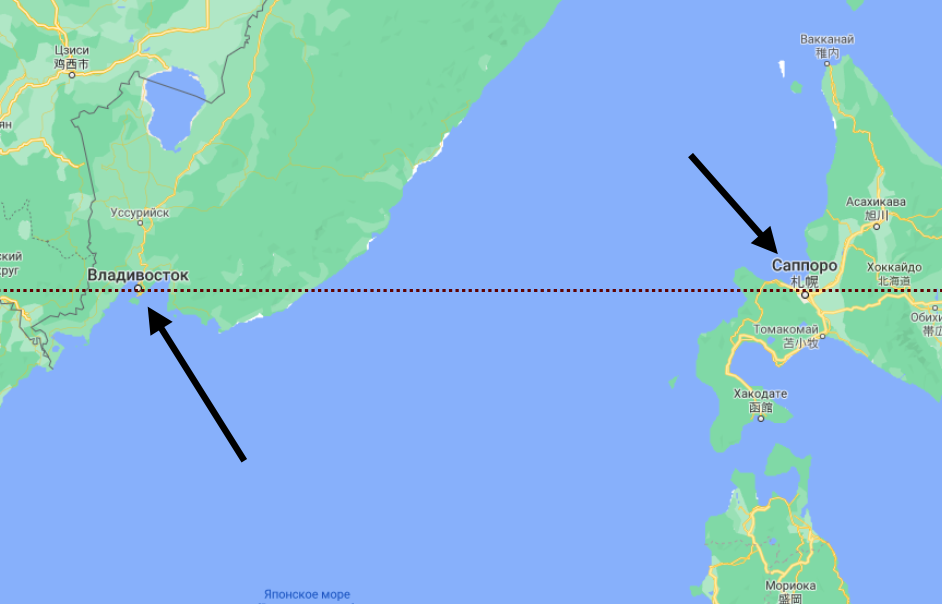 Владивосток разница. Море между Владивостоком и Японией. Пролив между Японией и Владивостоком. Владивосток и Япония на карте. Владивосток граница с Японией.