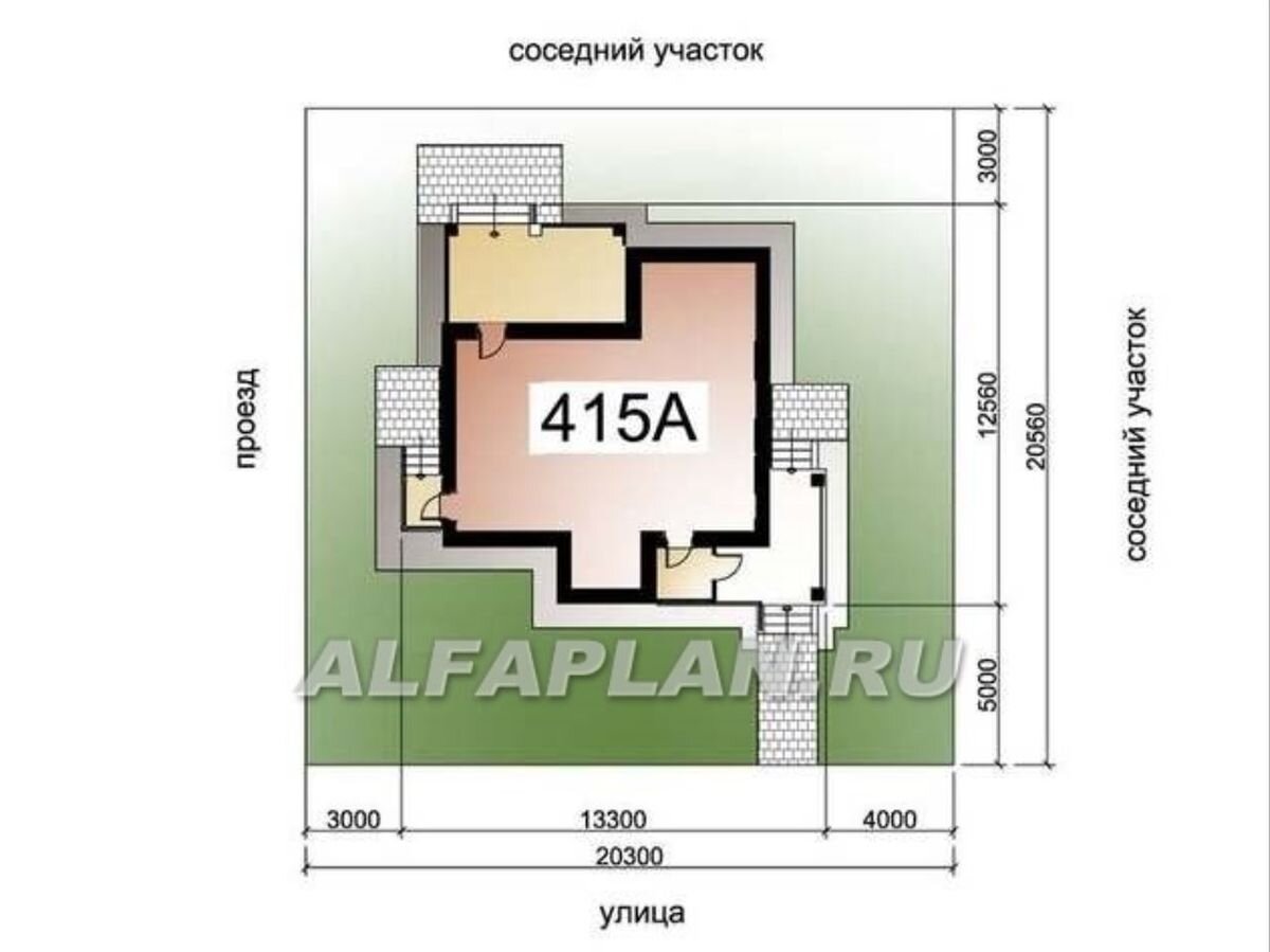 Проект дома с террасой на плоской кровле 415А «Динамика», 155м2, 3 спальни.  | Популярные проекты домов Альфаплан | Дзен