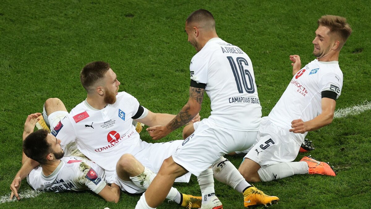 Крылья празднуют гол Владислава Сарвели. Фото из открытых источников.