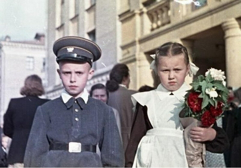 Школьники СССР 50-х гг.