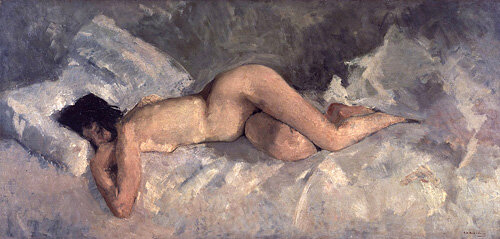 Георг Хендрик Брейтнер. Лежащая обнажённая (1887)