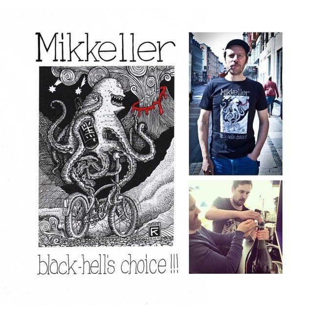 Рисунок октопуса с Black от Mikkeller