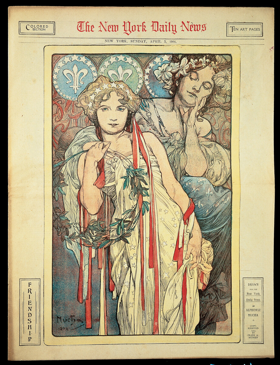Обложка воскресного приложения газеты The N. Y. Daily News. Фото: Mucha Trust