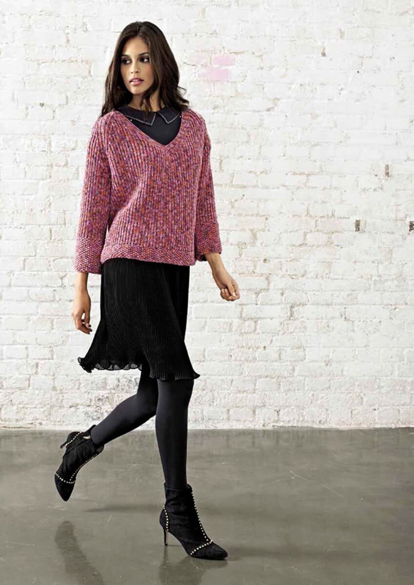 Варианты изделий из пряжи Cool Wool Print от Lana Grossa