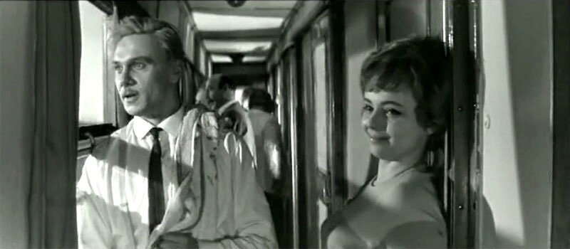 Георгий Юматов и Валентина Николаенко в картине «Не забудь… станция Луговая»