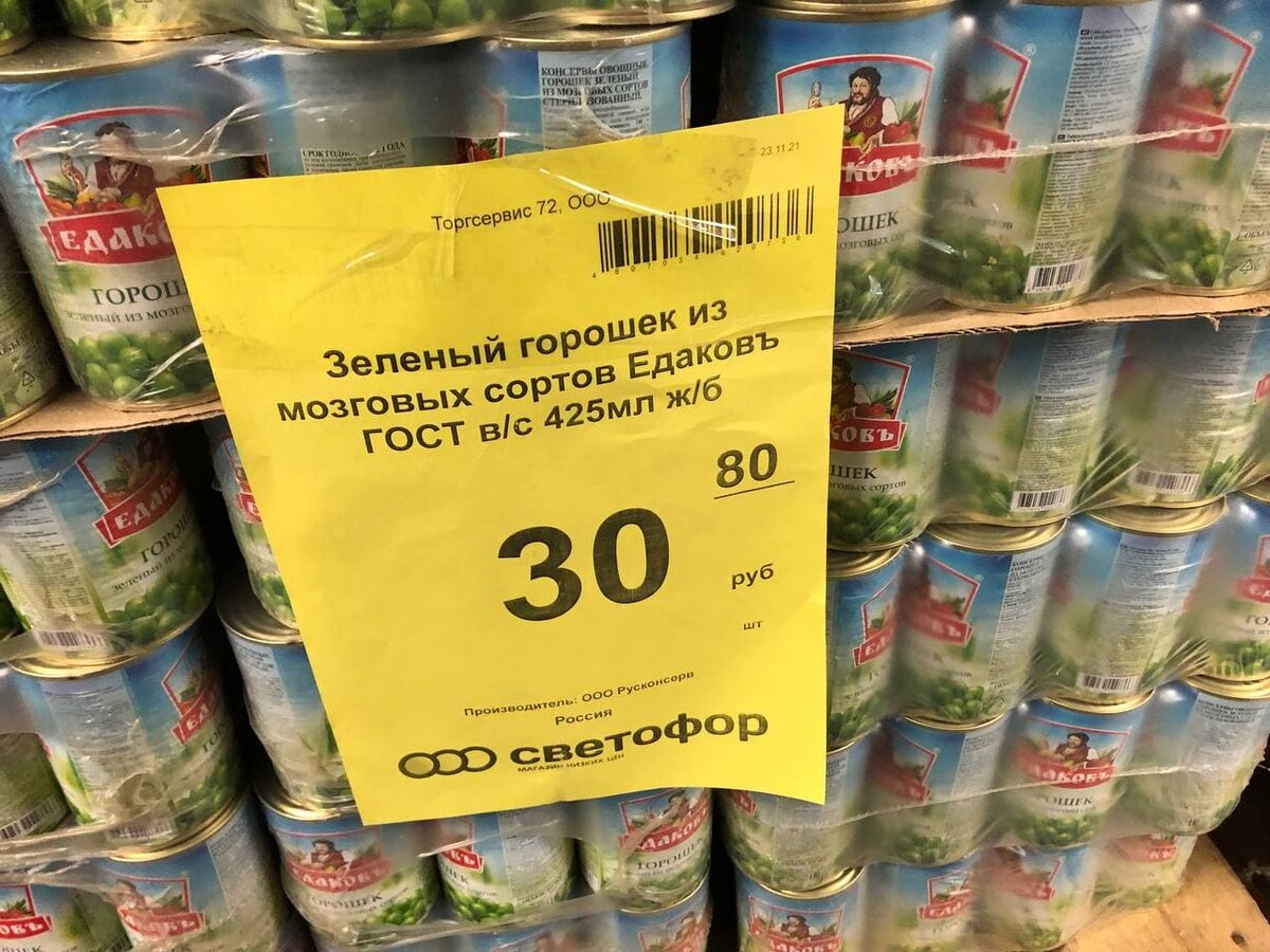 Зеленый горошек цена.