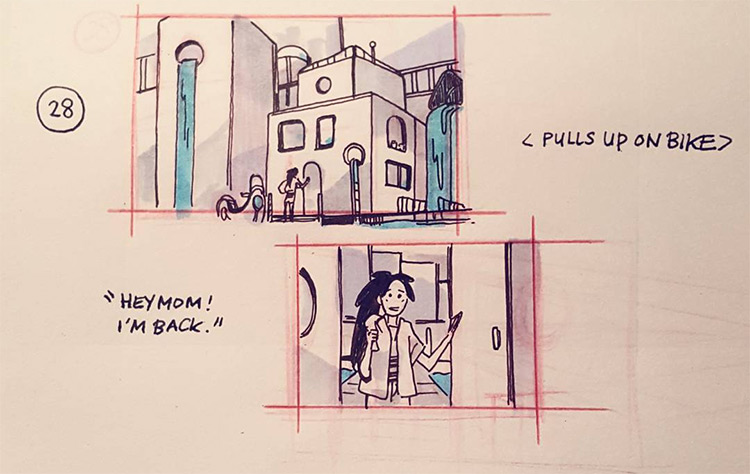 Панели из сториборда Алекс Чиу 