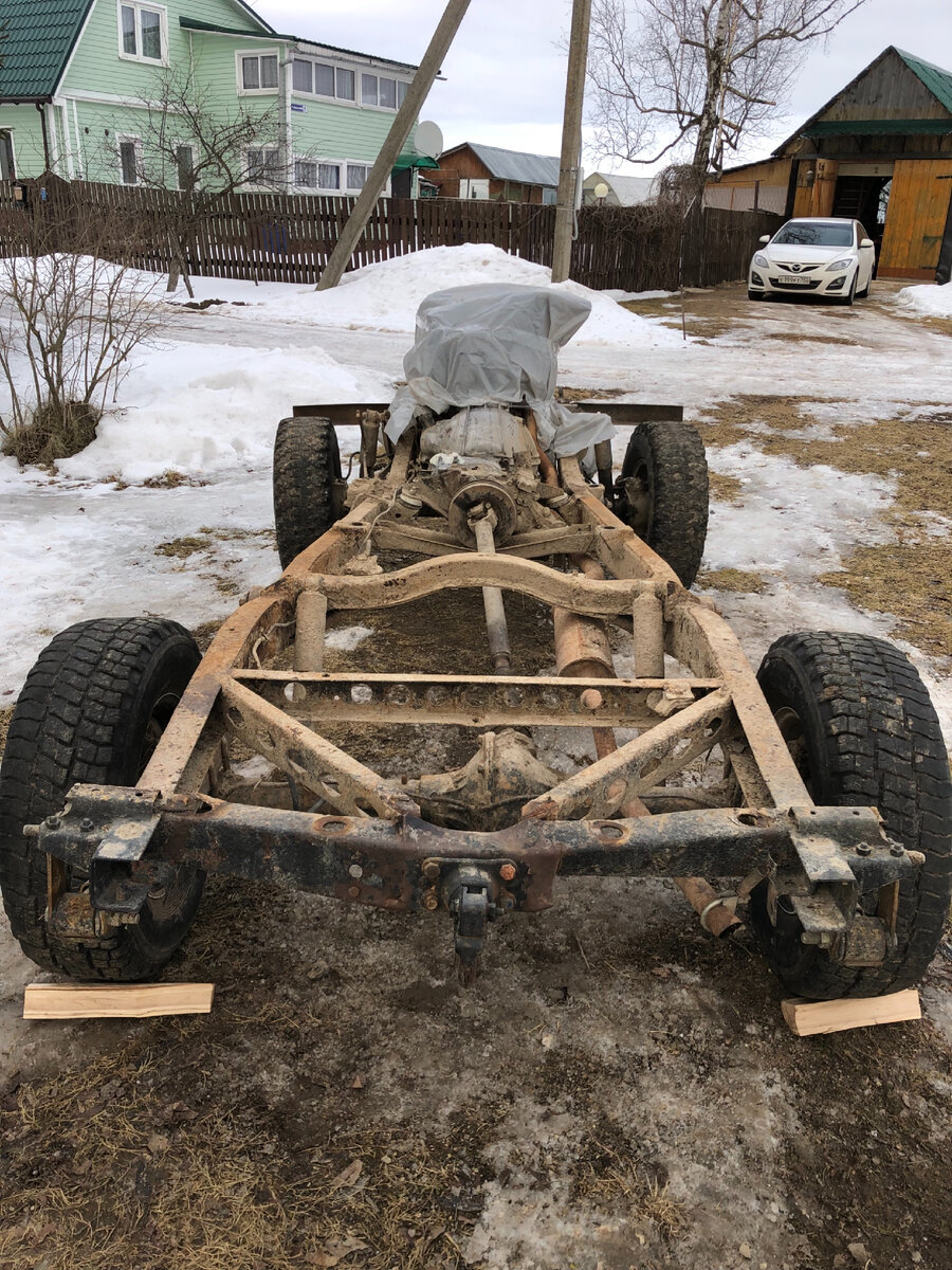 Вот такую раму выкатили из под УАЗа.