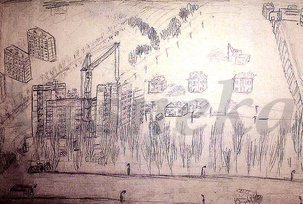 Рисунок автора. 1987г.