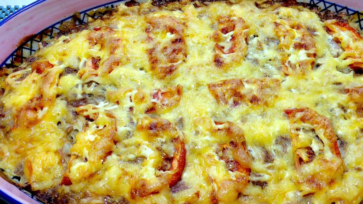 Запеканка картофельная с фаршем с помидорами и сыром в духовке рецепт с фото
