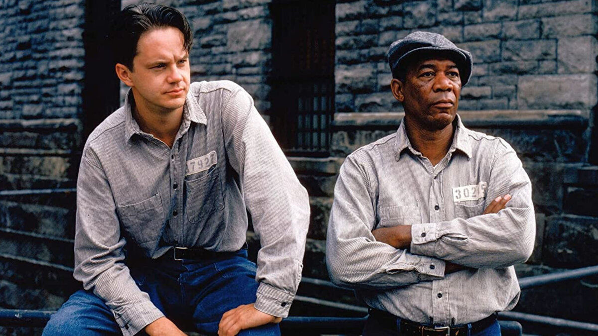 Кадр из фильма Побег из Шоушенка : The Shawshank Redemption. Режиссер: Фрэнк Дарабонт. Оператор: Роджер Дикинс. Композитор: Томас Ньюман. Производство: Castle Rock Entertainment.