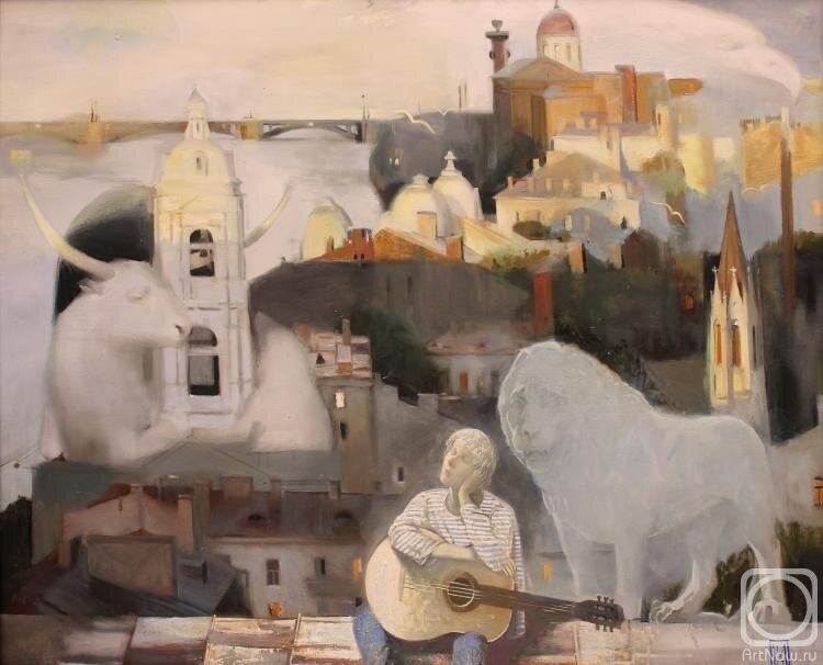 Илья Подкидышев. Фото картины из интернета. "Город золотой"