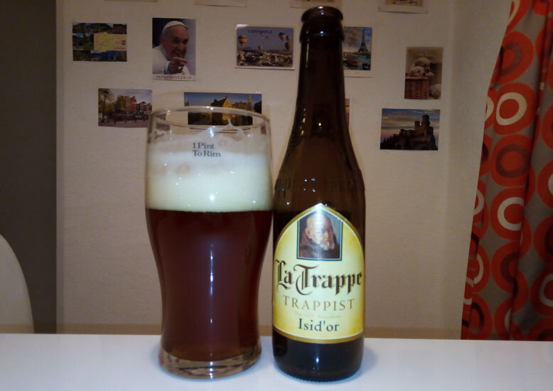 «La Trappe Isid'or» в стакане. Фото автора