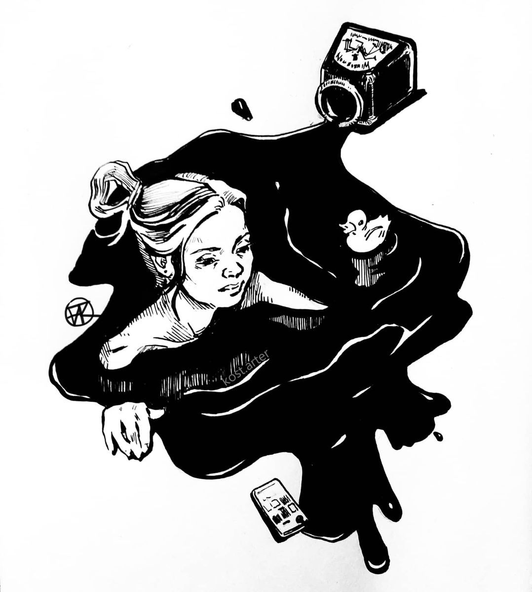 Настроение "разлить баночку дорогой туши и сидеть в этой луже"