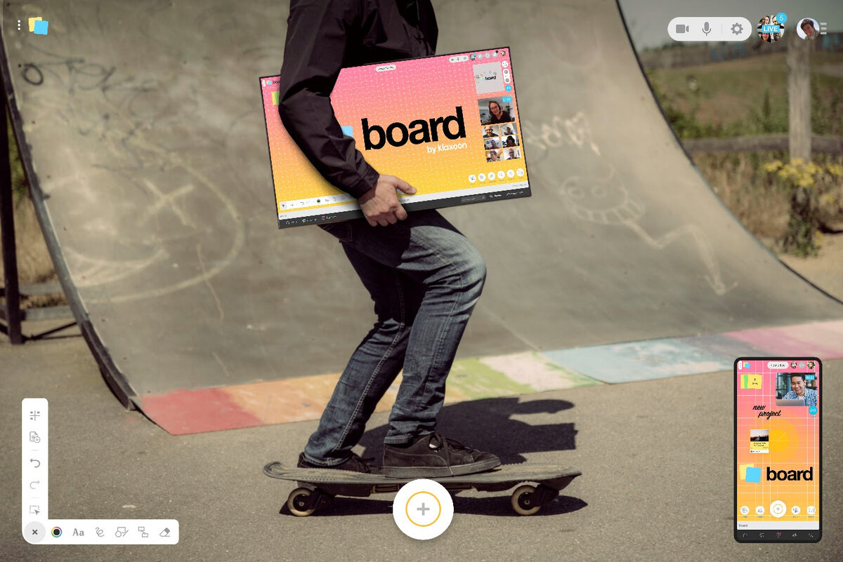 Онлайн-доска Klaxoon для работы в Zoom, Microsoft Teams и Google Meet |  Видео + Конференция | Дзен