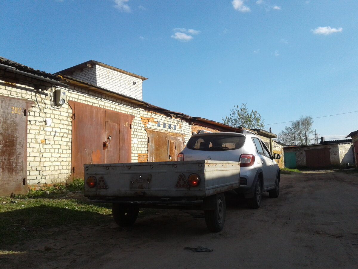 Прицеп ММЗ 81021 в сцепке с моим Сандеро Степвей