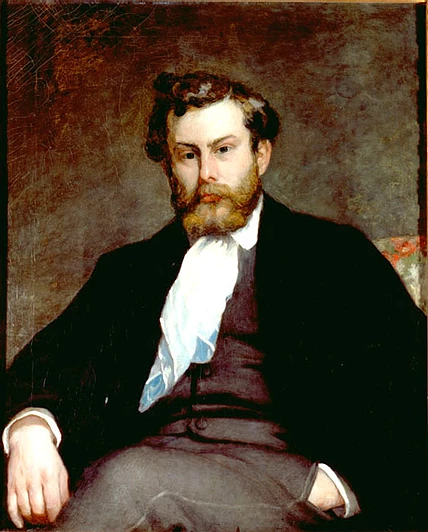 Портрет Альфреда Сислея ( Пьер-Огюст Ренуар, 1864). Источник фото: gallart.by 