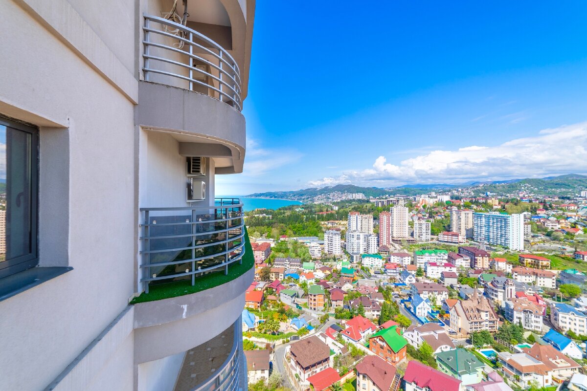 Вид на район Новый Сочи