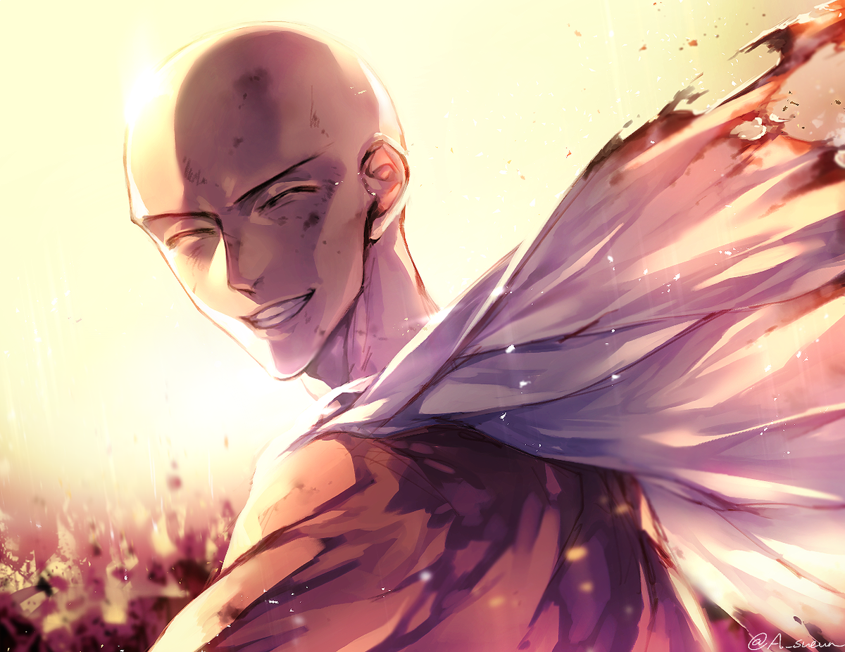 Onepunchman 1. Ванпанчмен Сайтама. Ванпанчмен Сайтама арт. Ван Пан Мэн.