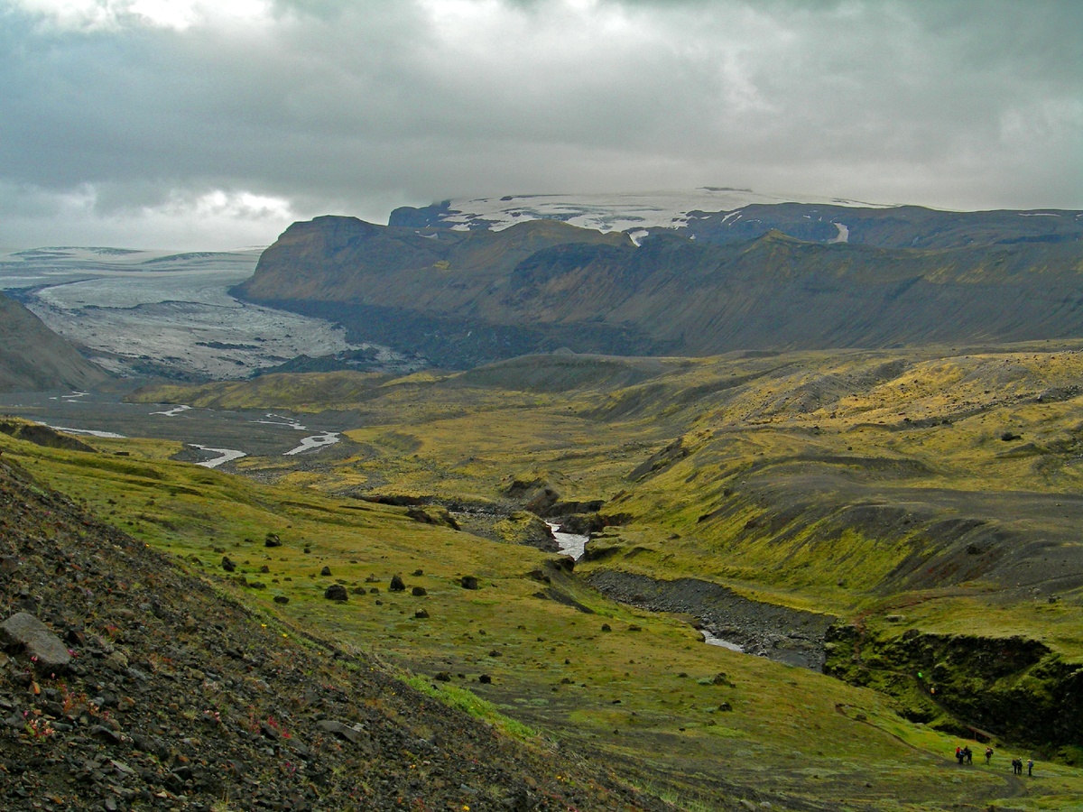 Тропа в долину Þórsmörk.