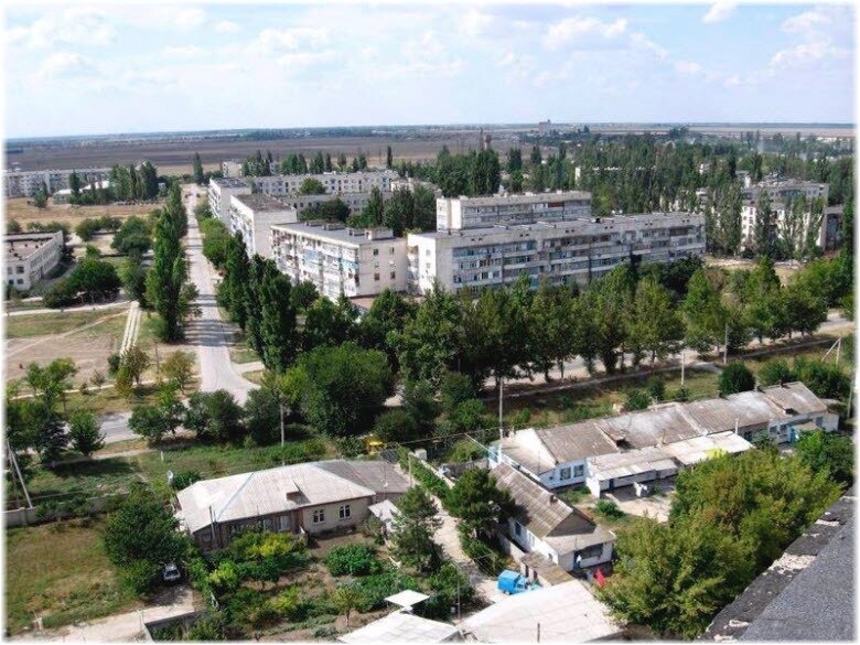 вид на посёлок с высоты птичьего полёта