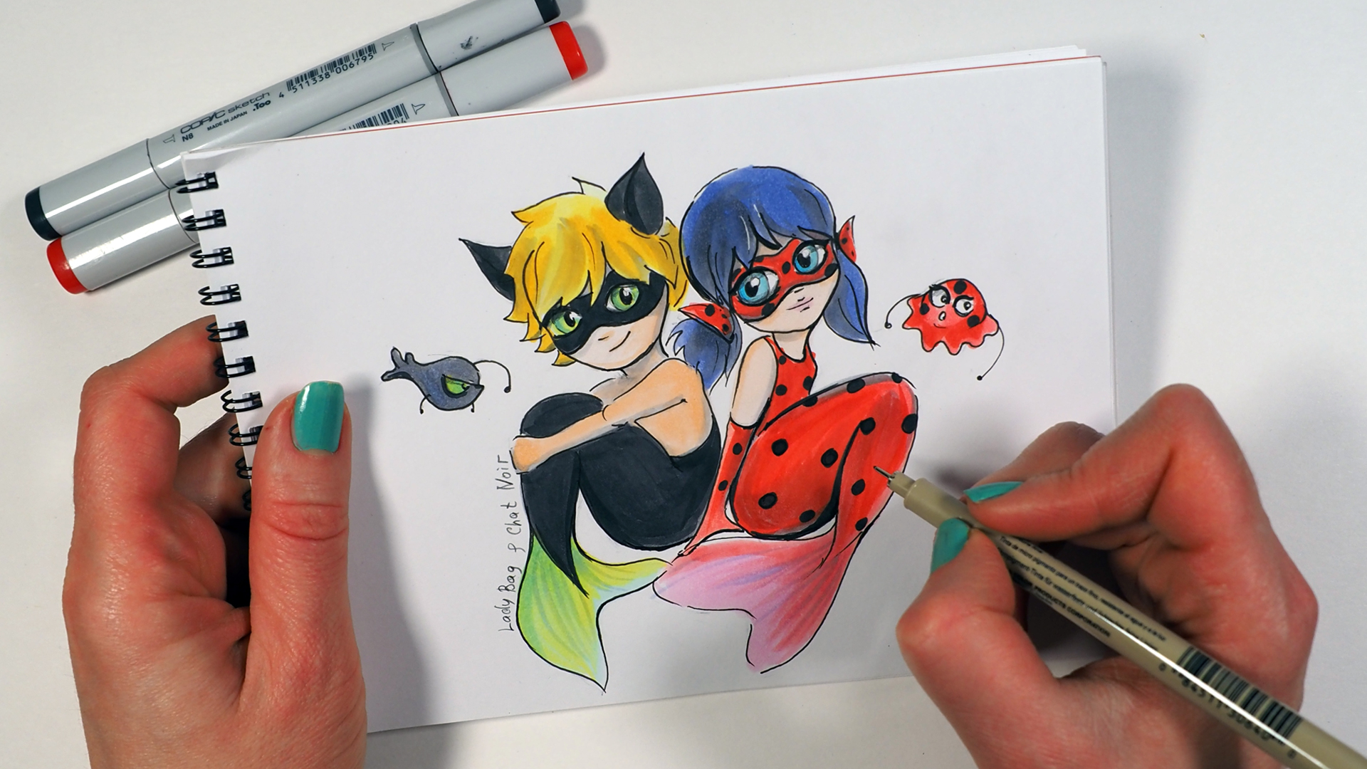 Как нарисовать Леди Баг и Супер Кота — Video | VK
