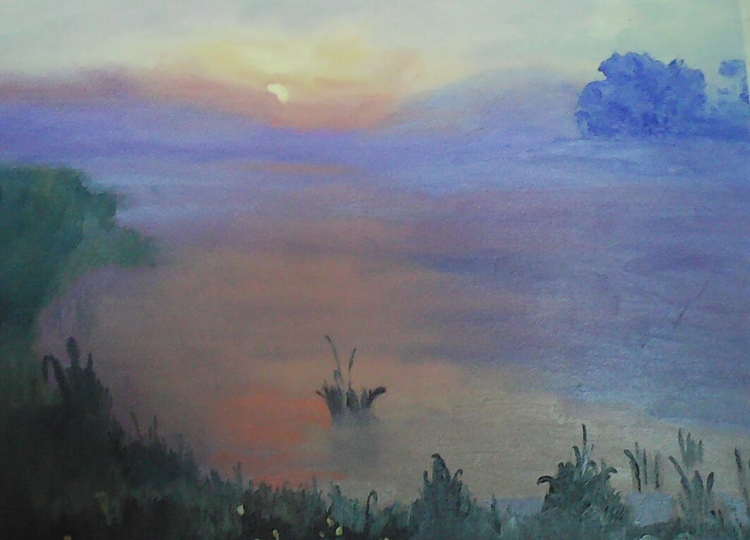 Туман. Рисунок автора.