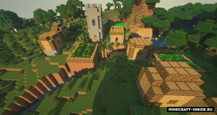 Деревня с каньоном