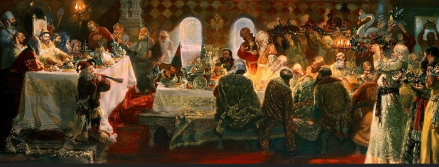 Сергеев Юрий Алексеевич. "Пир Ивана Грозного в Александровской слободе". 