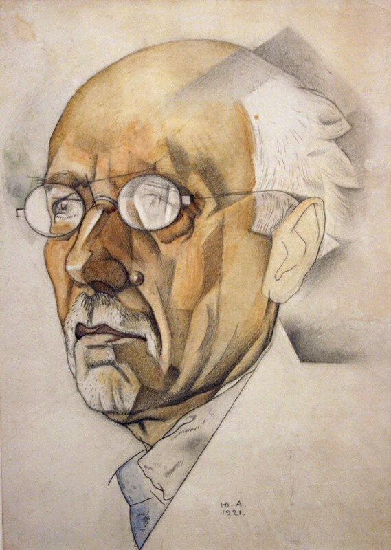 Портрет Ф. Сологуба работы Ю. Анненкова. 1921 г.