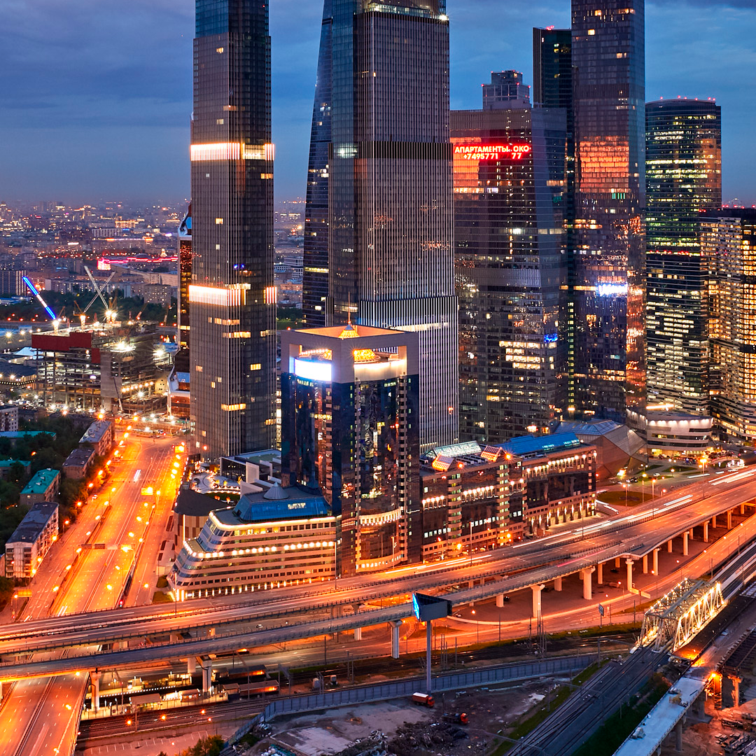 «Москва-Сити» — место с самым оживленным движением в городе   