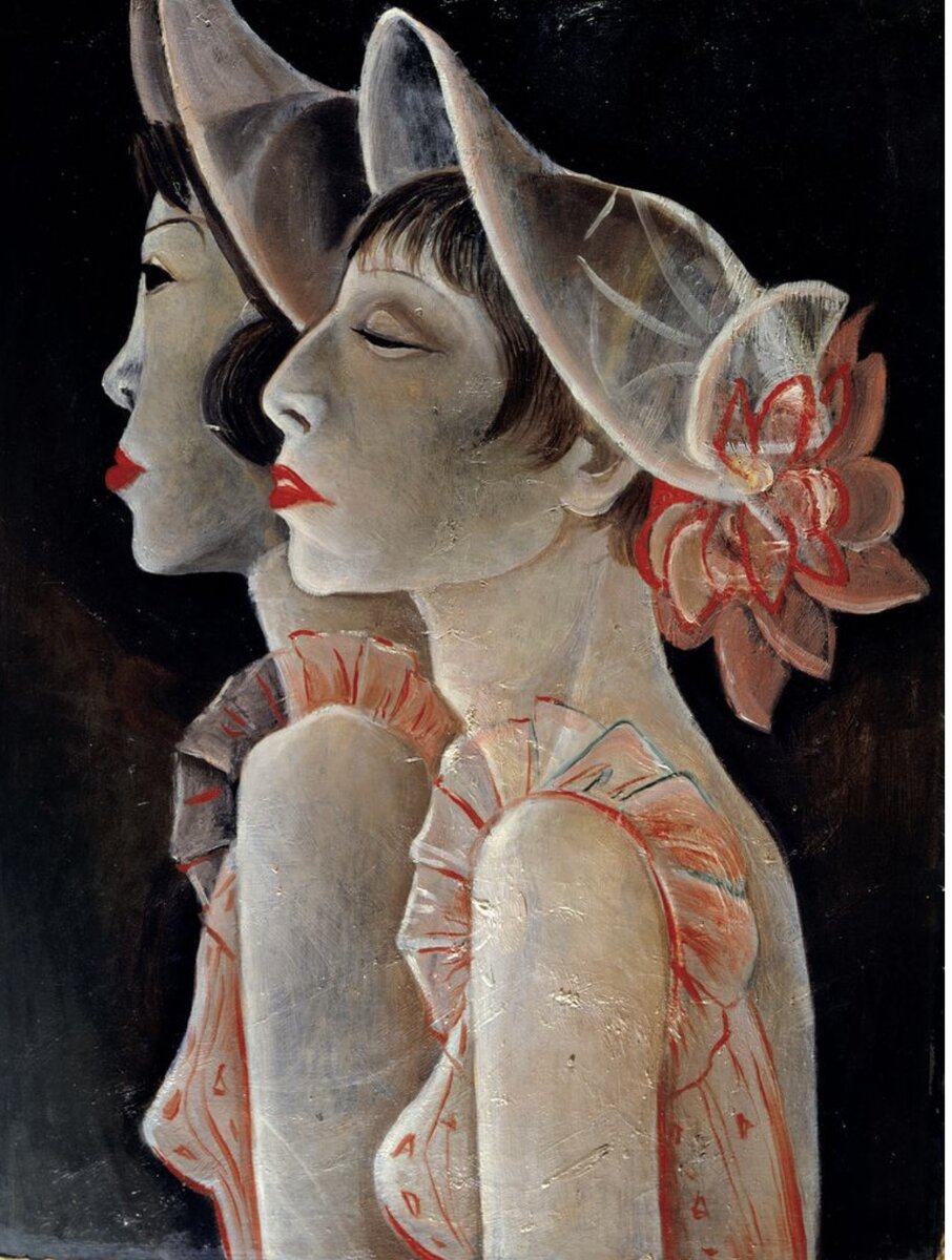  Жанна Маммен (Jeanne Mammen), 1890-1976, интереснейшая немецкая художница. Пробовала себя в различных стилях живописных стилях, включая абстракционизм.-2