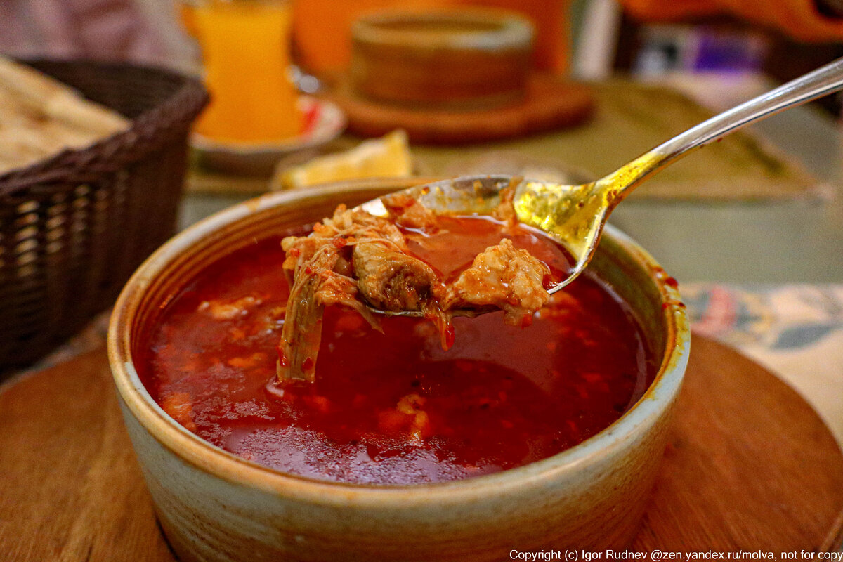 Суп получается довольно жирным