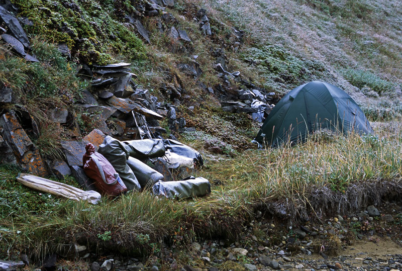 Наша стоянка на устье Хароньжи Верхней