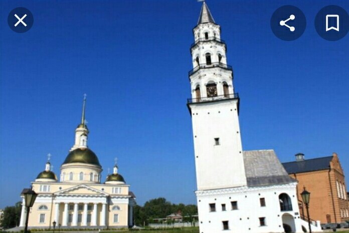 Невьянская наклонная башня. Фото из интернета.