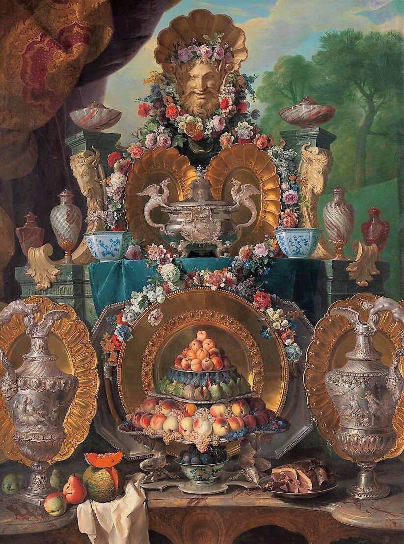 "Натюрморт с серебром" Александр-Франсуа Депорт 