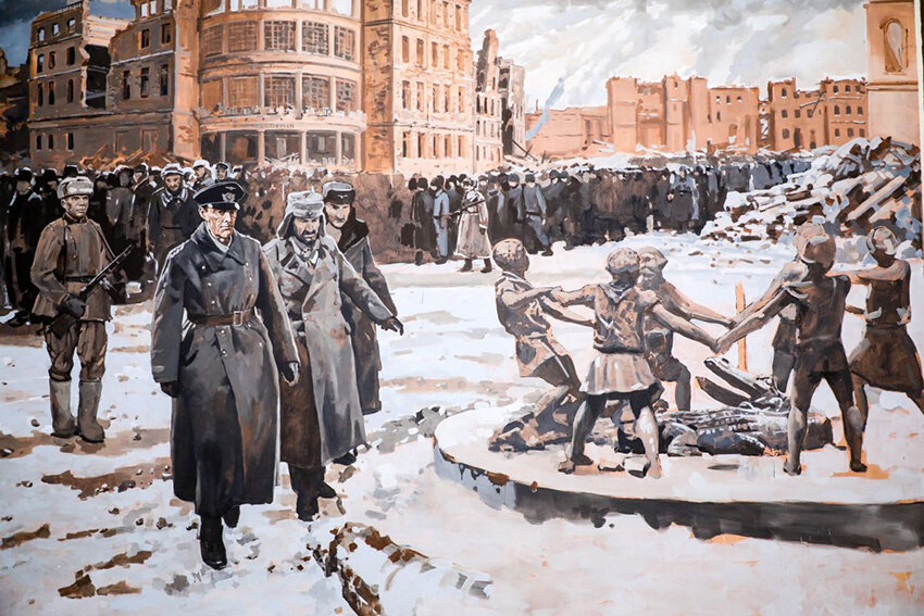 Капитуляция Паулюса. Худ. Василий Любчик 