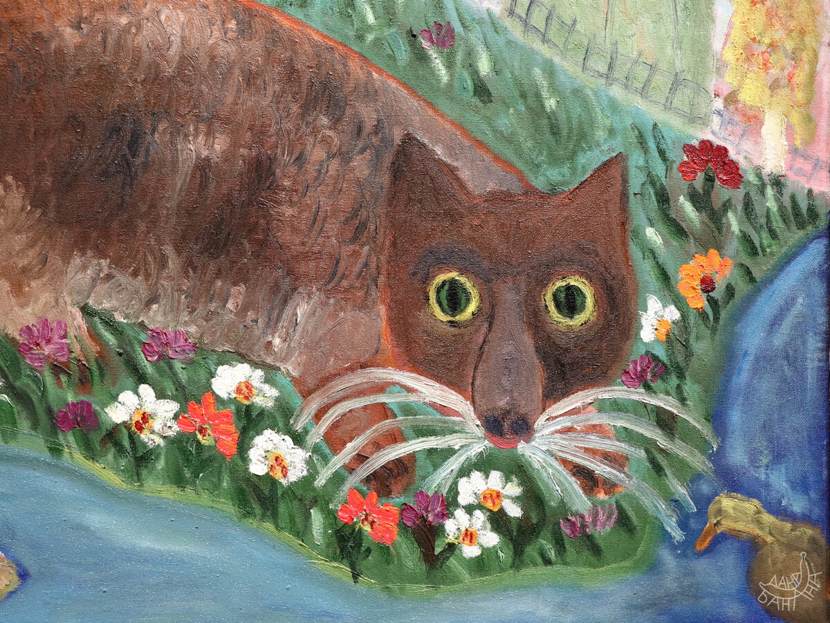 Котик явно не претендует на вселенскую мудрость, зато он очень забавный