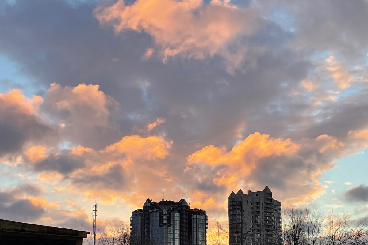 Невероятное закатное небо 