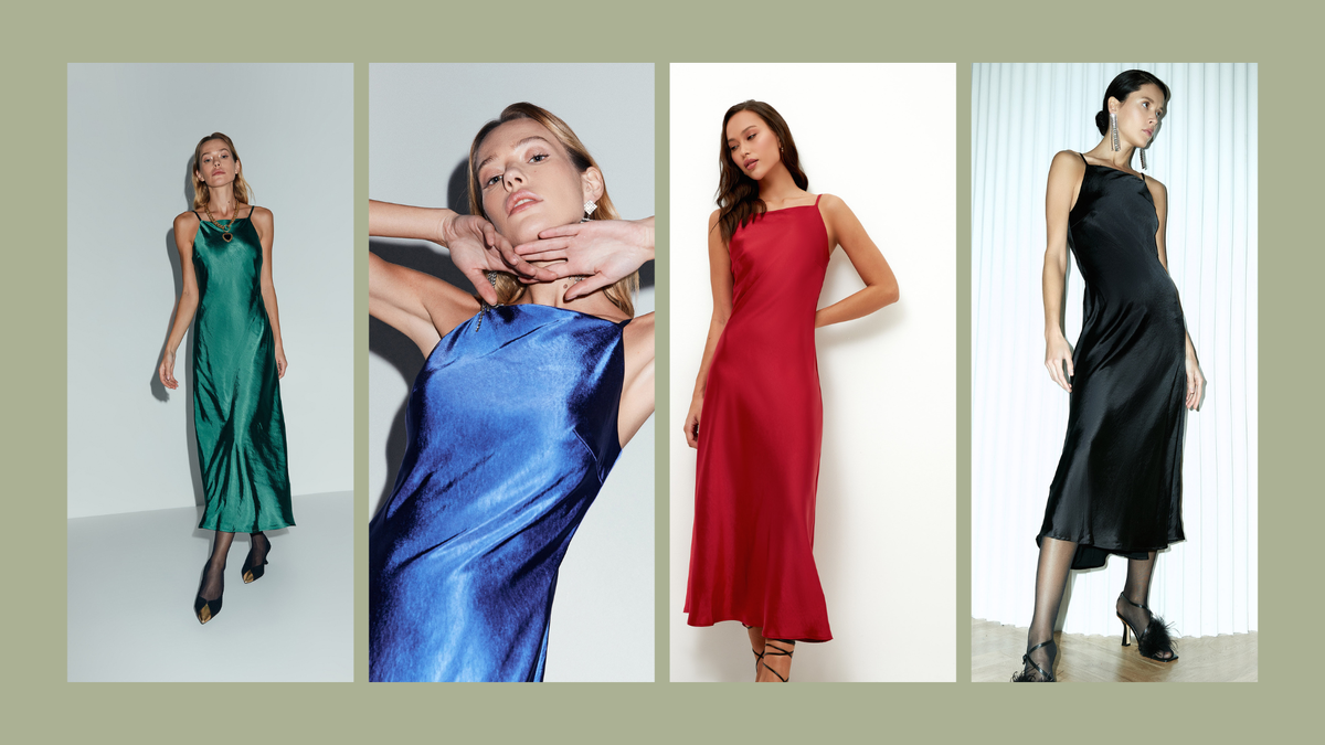 Атласное платье Zarina