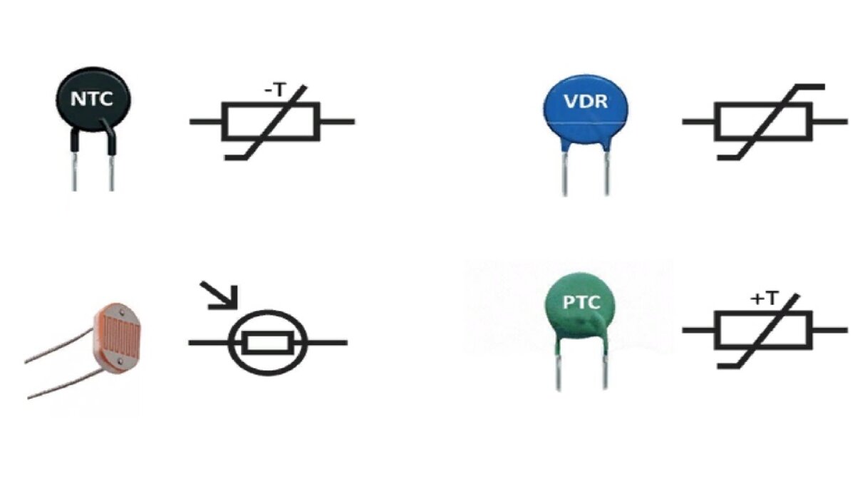 термисторы, "фотисторы", "вольтисторы"
