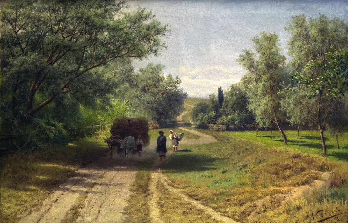 Повозка у околицы