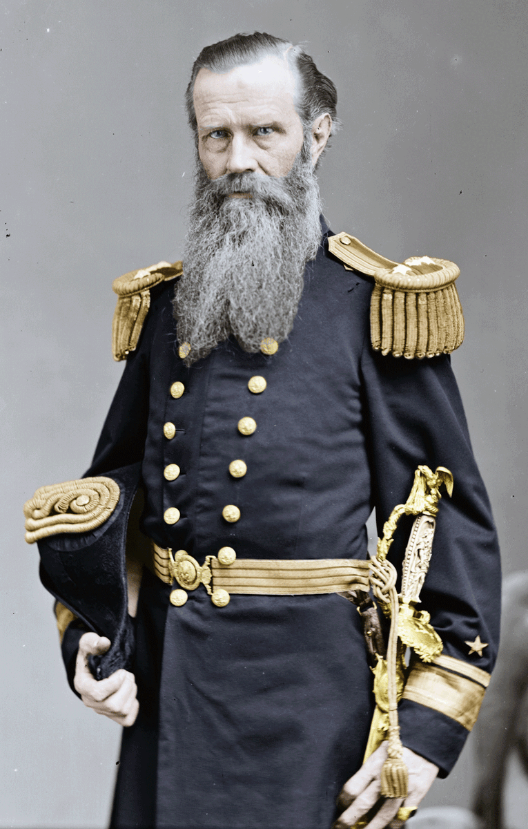 Командир «Монитора» Джон Л. Уорден (1818–1897; на фото в чине контр-адмирала)