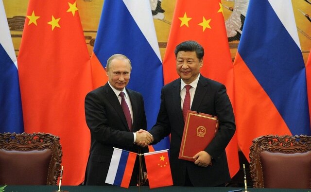    Владимир Путин и Си Цзиньпин Kremlin.ru