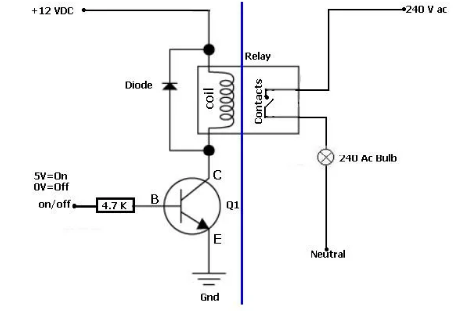 Транзистор вместо реле на 12 вольт схема подключения