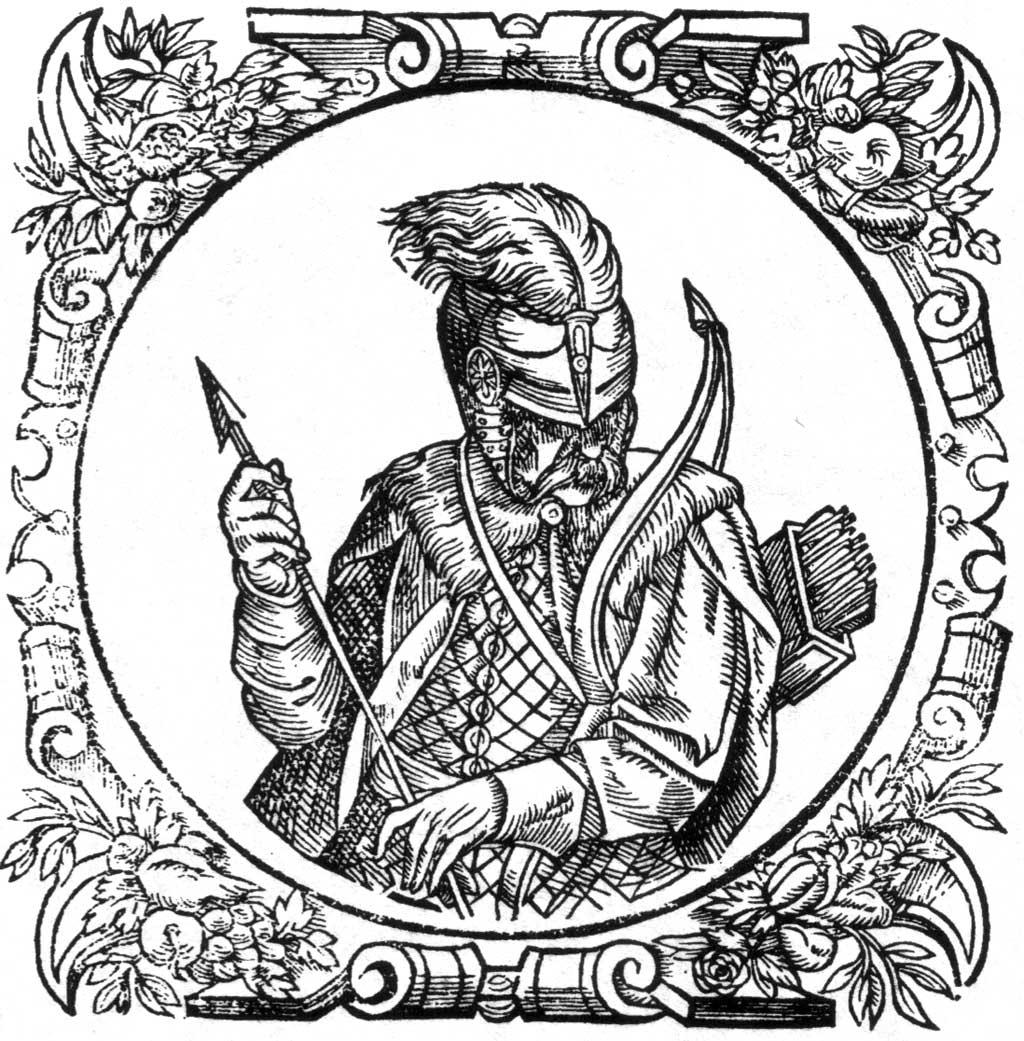 Свидригайло. Гравюра из «Описания Европейской Сарматии» Гваньини (1581). Эта же гравюра использована в том же издании и как портрет Людовика Великого.