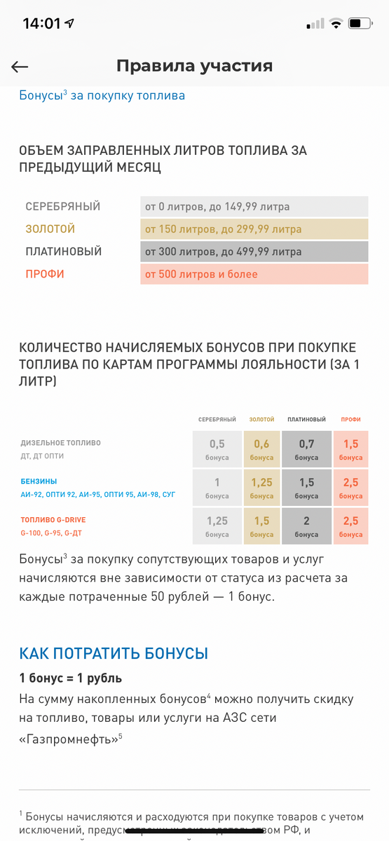 Бонусная программа 