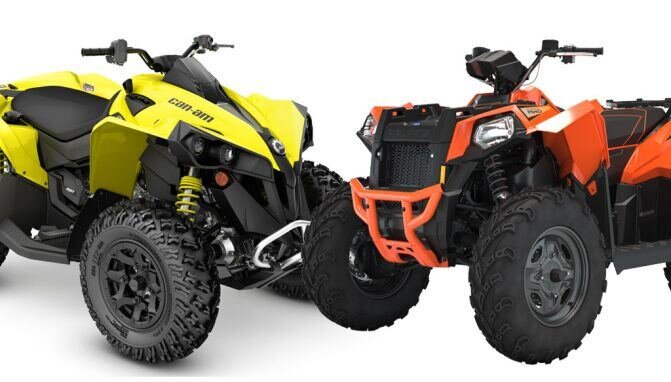 Polaris Scrambler 850 и Can-Am Renegade 850